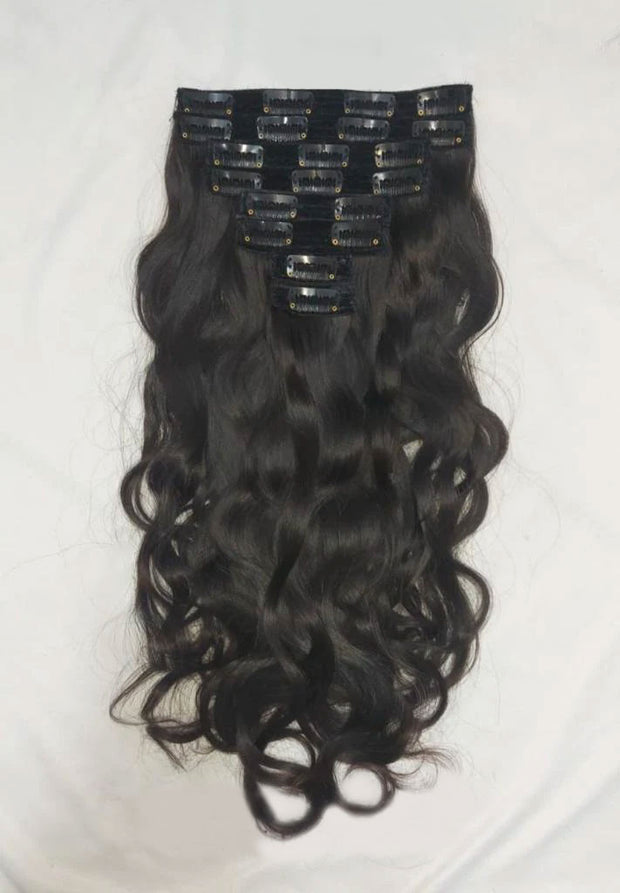 Clip-ins Hair Extensions South Indian Raw Hair