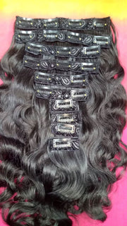 Clip-ins Hair Extensions South Indian Raw Hair