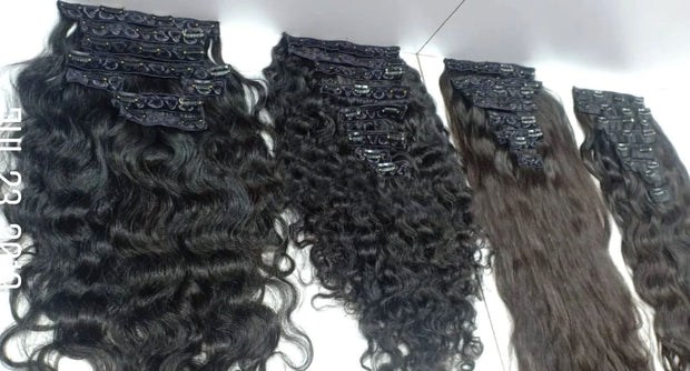 Clip-ins Hair Extensions South Indian Raw Hair