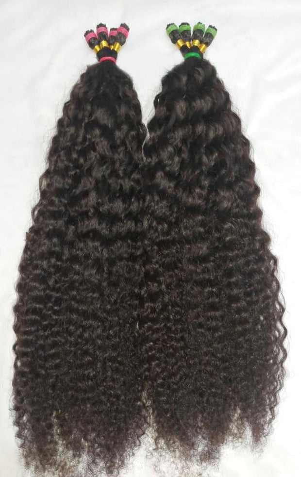 Kinky Curly Itips Microlinks - South Indian Raw Hair