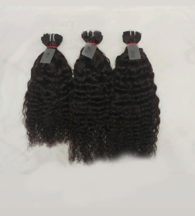 Loose Curly I-Tips Microlinks - North Indian Raw Hair