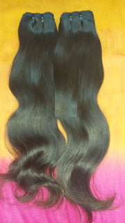 Natural Wavy South Indian Raw Hair (USA STOCK)