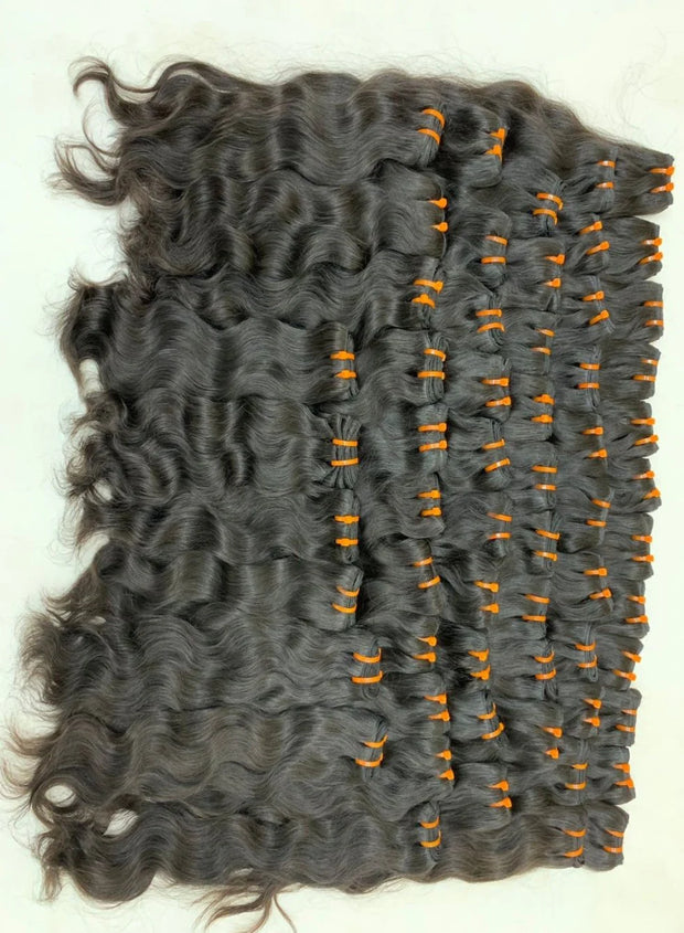 Natural Wavy Cambodian Raw Hair (USA STOCK)