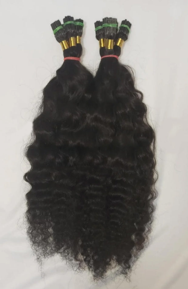 Tight Curly Itips Microlinks - South Indian Raw Hair