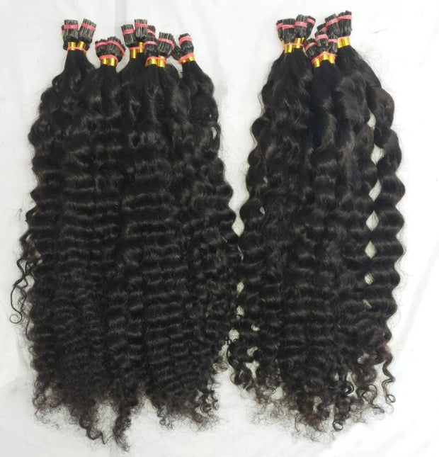 Tight Curly Itips Microlinks - South Indian Raw Hair