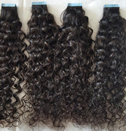 Virgin Hair Tape Extensions Curly (Grade 9A)